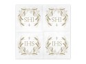 Serwetki IHS 33x33cm złoty | SP33-95-019 Partydeco - art.na imprezy Serwetki IHS 33x33cm złoty | SP33-95-019 Partydeco - art.na imprezy