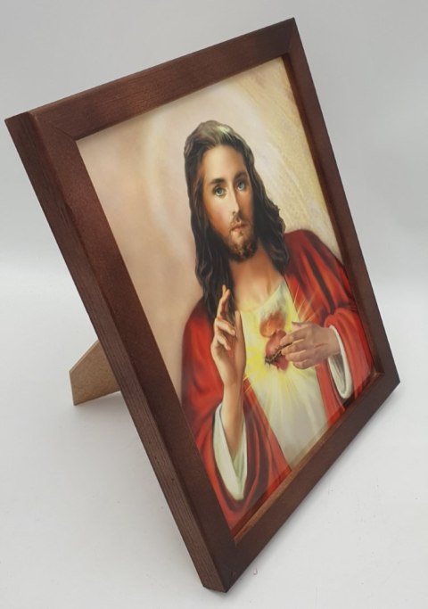 Obraz na biurko "gruba ramka" 20 x 25 cm Serce Jezusa Goya-obrazy Obraz na biurko "gruba ramka" 20 x 25 cm Serce Jezusa Goya-obrazy
