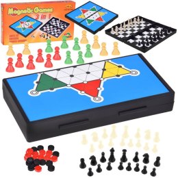 Zestaw gier 3w1 szachy warcaby chińczyk magnetyczne strategiczna GR0676 JOKOMISIADA - zabawki Wieliczka
