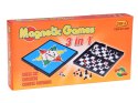 Zestaw gier 3w1 szachy warcaby chińczyk magnetyczne strategiczna GR0676 JOKOMISIADA - zabawki Wieliczka