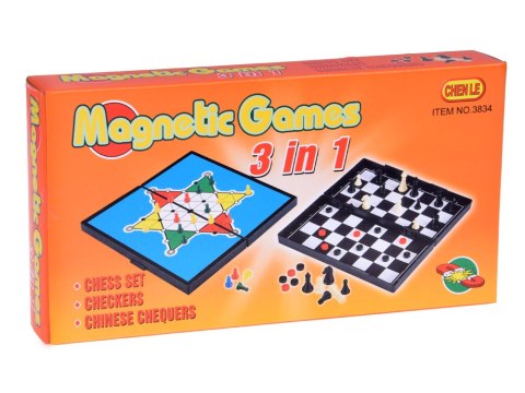Zestaw gier 3w1 szachy warcaby chińczyk magnetyczne strategiczna GR0676 JOKOMISIADA - zabawki Wieliczka Zestaw gier 3w1 szachy warcaby chińczyk magnetyczne strategiczna GR0676 JOKOMISIADA - zabawki Wieliczka