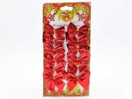 Kokardki ozdobne 12szt CZERWONE TG59773-3 CERAMIC STUDIO-TOPGIFTS