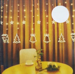 Kurtyna gwiazdki choinki led lampki choinkowe 90443 Mat