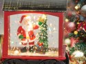 Świąteczny lampion latarenka ozdoba dekoracja led witraż lokomotywa VERK GROUP Świąteczny lampion latarenka ozdoba dekoracja led witraż lokomotywa VERK GROUP