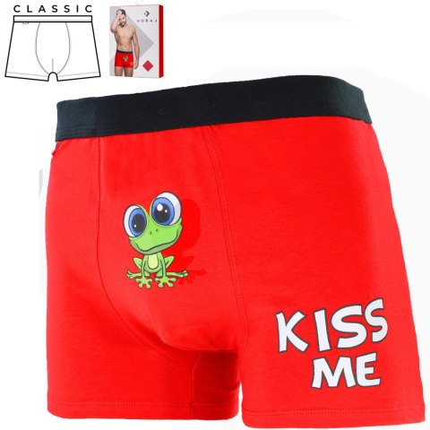 Bokserki Walentynkowe Kiss Me rozmiar XXL | MBX600-347 MORAJ