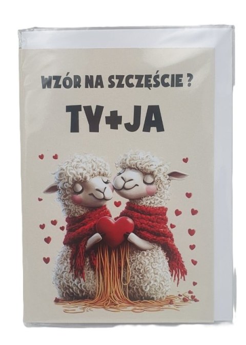Karnet WZÓR NA SZCZĘŚCIE TY + JA KR249 AARON-humor Karnet WZÓR NA SZCZĘŚCIE TY + JA KR249 AARON-humor