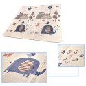 Mata edukacyjna piankowa dwustronna składana słonie las 180 x 200 cm Kik sp. z o.o. sp. k. Mata edukacyjna piankowa dwustronna składana słonie las 180 x 200 cm Kik sp. z o.o. sp. k.