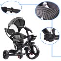 Rowerek trójkołowy Trike Fix Lite 3w1 z daszkiem obracany regulowany spacerówka prowadnik pasy szary Kik Sp. z o. o. Sp. k. Rowerek trójkołowy Trike Fix Lite 3w1 z daszkiem obracany regulowany spacerówka prowadnik pasy szary Kik Sp. z o. o. Sp. k.