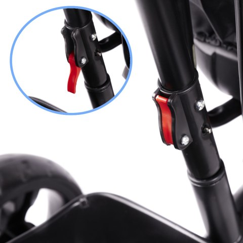 Rowerek trójkołowy Trike Fix Lite 3w1 z daszkiem obracany regulowany spacerówka prowadnik pasy szary Kik Sp. z o. o. Sp. k. Rowerek trójkołowy Trike Fix Lite 3w1 z daszkiem obracany regulowany spacerówka prowadnik pasy szary Kik Sp. z o. o. Sp. k.