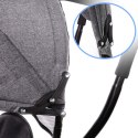 Rowerek trójkołowy Trike Fix Lite 3w1 z daszkiem obracany regulowany spacerówka prowadnik pasy szary Kik Sp. z o. o. Sp. k. Rowerek trójkołowy Trike Fix Lite 3w1 z daszkiem obracany regulowany spacerówka prowadnik pasy szary Kik Sp. z o. o. Sp. k.