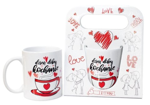 Kubek ceramiczny w ozdobnym opakowaniu "Dzień dobry kochanie" DIL Kubek ceramiczny w ozdobnym opakowaniu "Dzień dobry kochanie" DIL