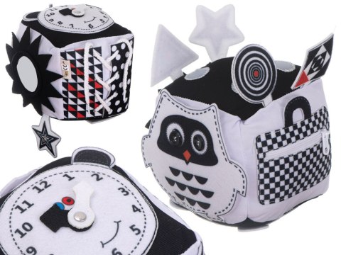 Kostka edukacyjna sensoryczna kontrastowa miękka dotykowa Kik Sp. z o. o. Sp. k. Kostka edukacyjna sensoryczna kontrastowa miękka dotykowa Kik Sp. z o. o. Sp. k.