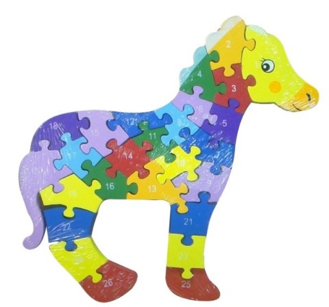 Drewniane puzzle Konik ok. 24 cm. (P642Z3) NAMI-wyroby z drewna Drewniane puzzle Konik ok. 24 cm. (P642Z3) NAMI-wyroby z drewna