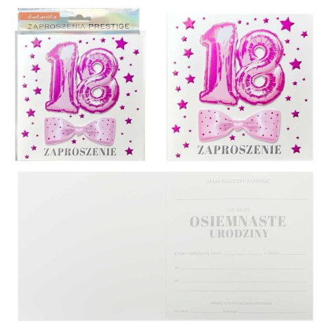 Zaproszenie 5szt. Urodziny 18 (osiemnastka) ZP-041 PASSION CARS KUKARTKA Zaproszenie 5szt. Urodziny 18 (osiemnastka) ZP-041 PASSION CARS KUKARTKA