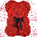 Miś z płatków róż prezent duży pudełko rose XL 25cm | 01903 VERK GROUP
