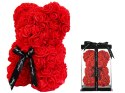 Miś z płatków róż prezent duży pudełko rose XL 25cm | 01903 VERK GROUP