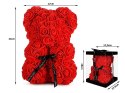 Miś z płatków róż prezent duży pudełko rose XL 25cm | 01903 VERK GROUP