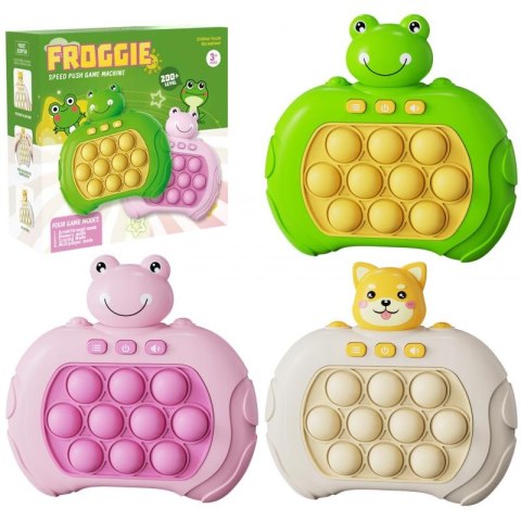 Gra POP IT 13 x 13 x 6 cm QUICK PUSH ŻABA PIES A-0188 TRIFOX Gra POP IT 13 x 13 x 6 cm QUICK PUSH ŻABA PIES A-0188 TRIFOX