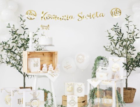 Banner komunijny Komunia Święta 150 cm | 127483 Party PAL - STOJAKI , BALONY, Banner komunijny Komunia Święta 150 cm | 127483 Party PAL - STOJAKI , BALONY,
