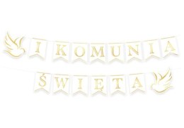 Banner komunijny Pierwsza Komunia Święta 250 cm | 127476 Party PAL - STOJAKI , BALONY,