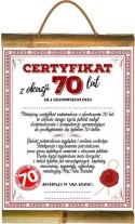 Dyplom certyfikat 70 lat Pan | D82 AARON-humor Dyplom certyfikat 70 lat Pan | D82 AARON-humor