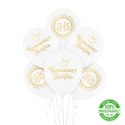 Balony komunijne biodegradowalne Komunia Święta IHS biało-złote 12cali 6szt. 127599 Party PAL - STOJAKI , BALONY, Balony komunijne biodegradowalne Komunia Święta IHS biało-złote 12cali 6szt. 127599 Party PAL - STOJAKI , BALONY,