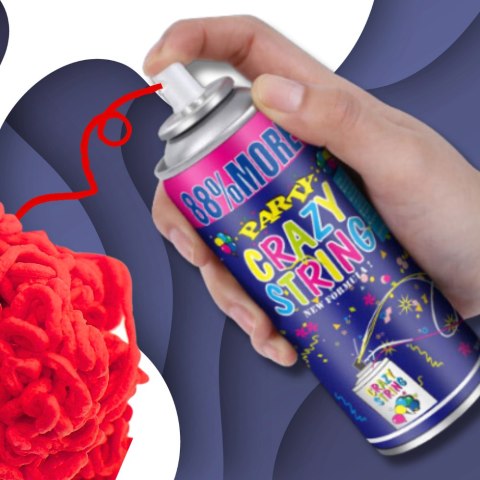 SERPENTYNA KONFETTI W SPRAYU NEON NA URODZINY IMPREZĘ CZERWONA 250 ML SERPENTYNA KONFETTI W SPRAYU NEON NA URODZINY IMPREZĘ CZERWONA 250 ML