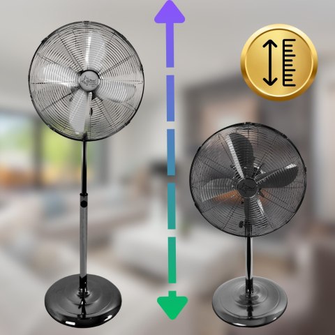 WENTYLATOR STOJĄCY PODŁOGOWY METALOWY Wiatrak Cichy Mocny BEZPIECZNY Ø50 CM WENTYLATOR STOJĄCY PODŁOGOWY METALOWY Wiatrak Cichy Mocny BEZPIECZNY Ø50 CM
