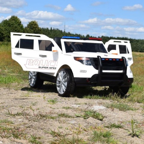 MEGA POLICJA Z MEGAFONEM I RADIEM, MIĘKKIE KOŁA/9935 Import SUPER-TOYS MEGA POLICJA Z MEGAFONEM I RADIEM, MIĘKKIE KOŁA/9935 Import SUPER-TOYS