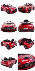 MERCEDES AMG GT 4 SPORT EDITION Z AMORTYZATORAMI PILOT, PAKIET NIGHT, WSPOMAGANIE, MIĘKKIE KOŁA /SX-1918 Import SUPER-TOYS