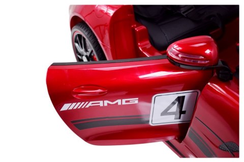 MERCEDES AMG GT 4 SPORT EDITION Z AMORTYZATORAMI PILOT, PAKIET NIGHT, WSPOMAGANIE, MIĘKKIE KOŁA /SX-1918 Import SUPER-TOYS MERCEDES AMG GT 4 SPORT EDITION Z AMORTYZATORAMI PILOT, PAKIET NIGHT, WSPOMAGANIE, MIĘKKIE KOŁA /SX-1918 Import SUPER-TOYS