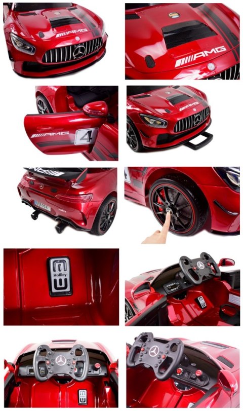 MERCEDES AMG GT 4 SPORT EDITION Z AMORTYZATORAMI PILOT, PAKIET NIGHT, WSPOMAGANIE, MIĘKKIE KOŁA /SX-1918 Import SUPER-TOYS MERCEDES AMG GT 4 SPORT EDITION Z AMORTYZATORAMI PILOT, PAKIET NIGHT, WSPOMAGANIE, MIĘKKIE KOŁA /SX-1918 Import SUPER-TOYS