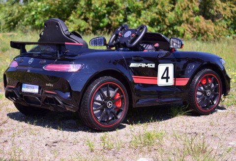 MERCEDES AMG GT 4 SPORT EDITION Z AMORTYZATORAMI PILOT, PAKIET NIGHT, WSPOMAGANIE, MIĘKKIE KOŁA /SX-1918 Import SUPER-TOYS MERCEDES AMG GT 4 SPORT EDITION Z AMORTYZATORAMI PILOT, PAKIET NIGHT, WSPOMAGANIE, MIĘKKIE KOŁA /SX-1918 Import SUPER-TOYS