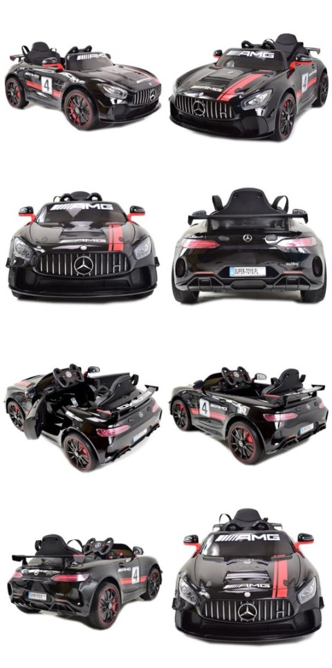 MERCEDES AMG GT 4 SPORT EDITION Z AMORTYZATORAMI PILOT, PAKIET NIGHT, WSPOMAGANIE, MIĘKKIE KOŁA /SX-1918 Import SUPER-TOYS MERCEDES AMG GT 4 SPORT EDITION Z AMORTYZATORAMI PILOT, PAKIET NIGHT, WSPOMAGANIE, MIĘKKIE KOŁA /SX-1918 Import SUPER-TOYS