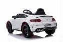 MERCEDES C 63 S COUPE, MIĘKKIE SIEDZENIE , MIEKKIE KOŁA, SYSTEM ESW, 5 PUNKTOWE PASY /QY-1588 Import SUPER-TOYS