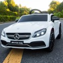 MERCEDES C 63 S COUPE, MIĘKKIE SIEDZENIE , MIEKKIE KOŁA, SYSTEM ESW, 5 PUNKTOWE PASY /QY-1588 Import SUPER-TOYS