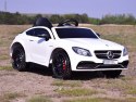 MERCEDES C 63 S COUPE, MIĘKKIE SIEDZENIE , MIEKKIE KOŁA, SYSTEM ESW, 5 PUNKTOWE PASY /QY-1588 Import SUPER-TOYS