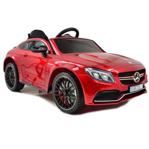 MERCEDES C 63 S COUPE, MIĘKKIE SIEDZENIE , MIEKKIE KOŁA, SYSTEM ESW, 5 PUNKTOWE PASY /QY-1588 Import SUPER-TOYS