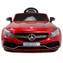 MERCEDES C 63 S COUPE, MIĘKKIE SIEDZENIE , MIEKKIE KOŁA, SYSTEM ESW, 5 PUNKTOWE PASY /QY-1588 Import SUPER-TOYS