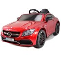 MERCEDES C 63 S COUPE, MIĘKKIE SIEDZENIE , MIEKKIE KOŁA, SYSTEM ESW, 5 PUNKTOWE PASY /QY-1588 Import SUPER-TOYS