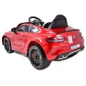 MERCEDES C 63 S COUPE, MIĘKKIE SIEDZENIE , MIEKKIE KOŁA, SYSTEM ESW, 5 PUNKTOWE PASY /QY-1588 Import SUPER-TOYS