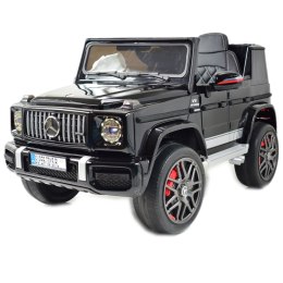 MERCEDES G63 AMG, MIĘKKIE KOŁA EVA, MIĘKKIE SIEDZENIE, LAKIER POLEROWANY FULL OPCJA/BBH0003 Import SUPER-TOYS
