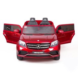 MERCEDES GLS 63, 4 SILNIKI, 2X12 V, MIĘKKIE KOŁA, MIĘKKIE SIEDZENIE DLA 2 DZIECI/HL228 Import SUPER-TOYS