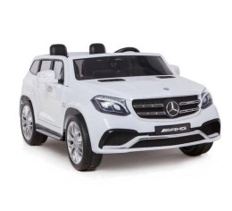 MERCEDES GLS 63, 4 SILNIKI, 2X12 V, MIĘKKIE KOŁA, MIĘKKIE SIEDZENIE, KLIMATYZACJA DLA 2 DZIECI/HL228 Import SUPER-TOYS