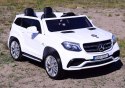 MERCEDES GLS 63, 4 SILNIKI, 2X12 V, MIĘKKIE KOŁA, MIĘKKIE SIEDZENIE, KLIMATYZACJA DLA 2 DZIECI/HL228 Import SUPER-TOYS