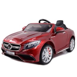 MERCEDES S63 AMG LICENCJA,LAKIER, MIĘKKIE KOŁA EVA FULL OPCJA/HL169 Import SUPER-TOYS