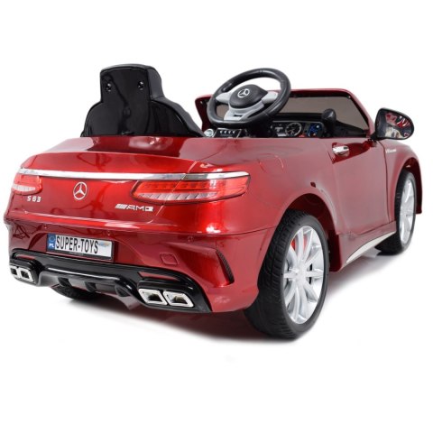 MERCEDES S63 AMG LICENCJA,LAKIER, MIĘKKIE KOŁA EVA FULL OPCJA/HL169 Import SUPER-TOYS MERCEDES S63 AMG LICENCJA,LAKIER, MIĘKKIE KOŁA EVA FULL OPCJA/HL169 Import SUPER-TOYS