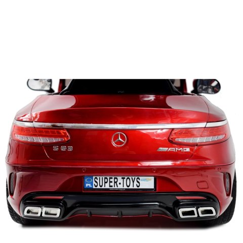 MERCEDES S63 AMG LICENCJA,LAKIER, MIĘKKIE KOŁA EVA FULL OPCJA/HL169 Import SUPER-TOYS MERCEDES S63 AMG LICENCJA,LAKIER, MIĘKKIE KOŁA EVA FULL OPCJA/HL169 Import SUPER-TOYS