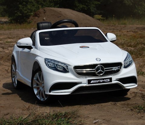 MERCEDES S63 AMG LICENCJA, MIĘKKIE KOŁA EVA FULL OPCJA/HL169 Import SUPER-TOYS MERCEDES S63 AMG LICENCJA, MIĘKKIE KOŁA EVA FULL OPCJA/HL169 Import SUPER-TOYS