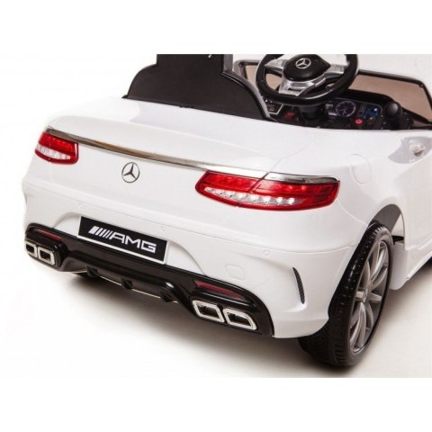 MERCEDES S63 AMG LICENCJA, MIĘKKIE KOŁA EVA FULL OPCJA/HL169 Import SUPER-TOYS MERCEDES S63 AMG LICENCJA, MIĘKKIE KOŁA EVA FULL OPCJA/HL169 Import SUPER-TOYS